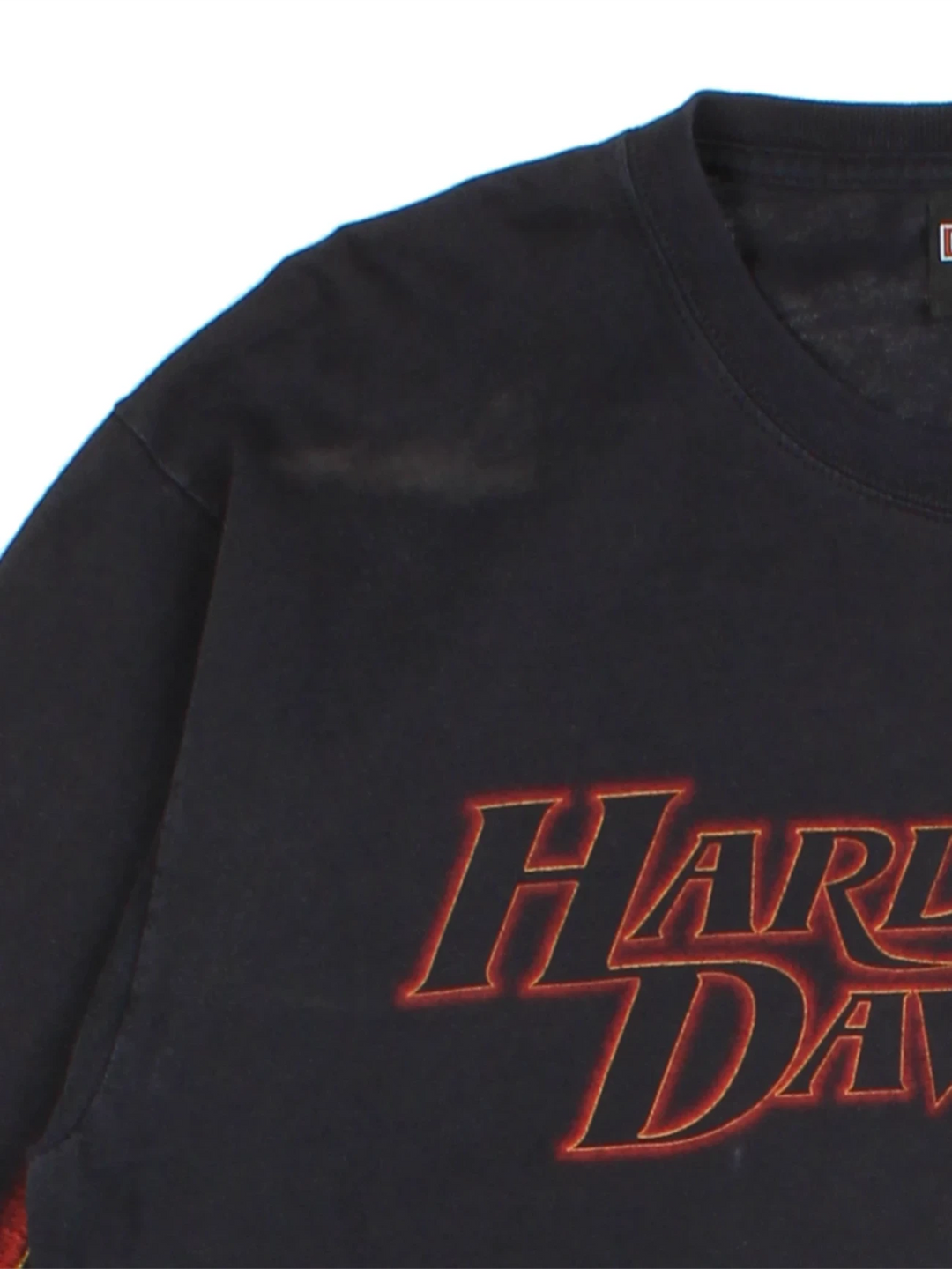 00s Harley-Davidson Redwood Black Screen Printed Long Sleeve T-Shirt (Size M)