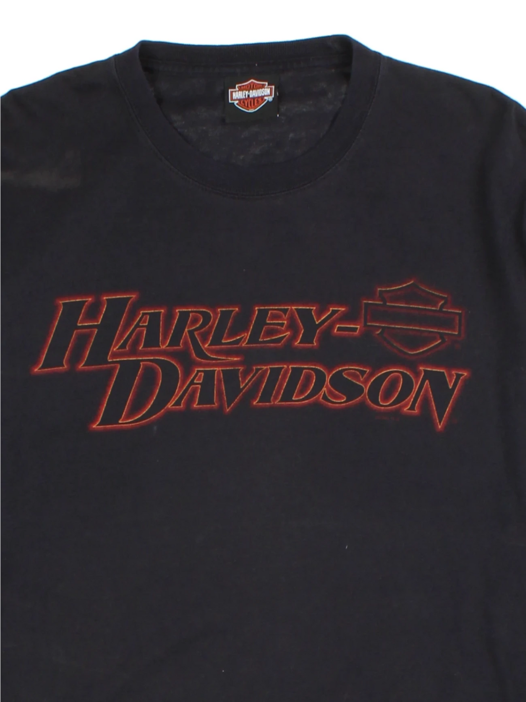 00s Harley-Davidson Redwood Black Screen Printed Long Sleeve T-Shirt (Size M)
