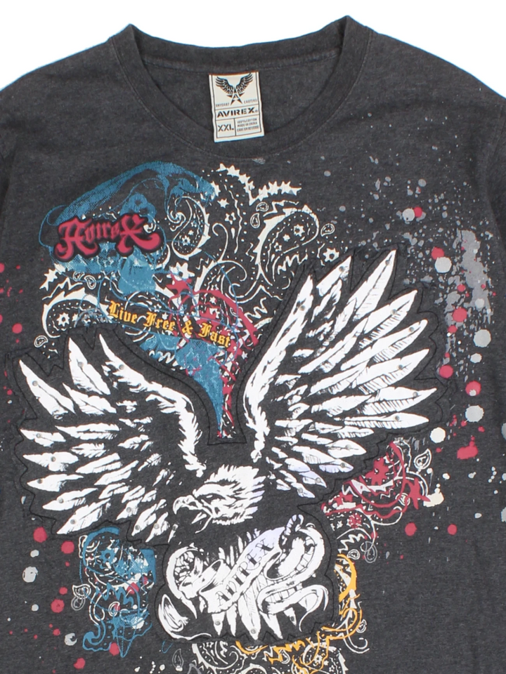 Avriex Black Eagle Printed T-Shirt (Size M)