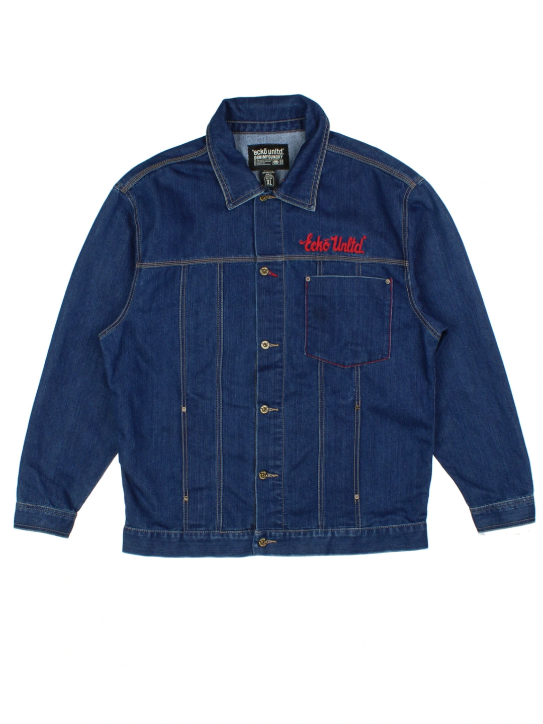 00s Ecko Blue Denim Jacket (Size XL)