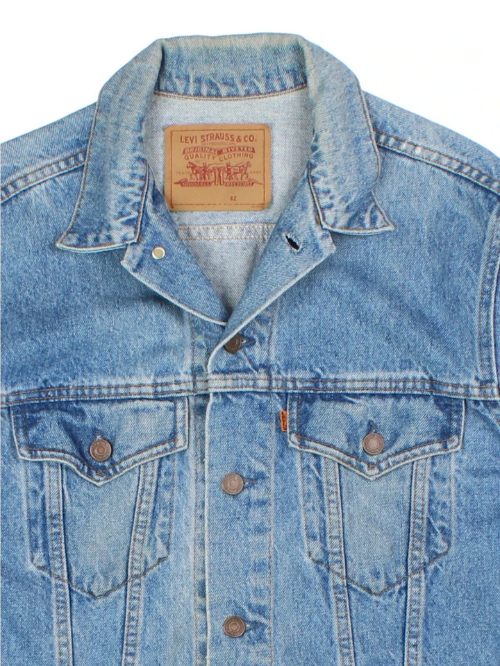 Levi Strauss Blue Denim Trucker Jacket (Size M)