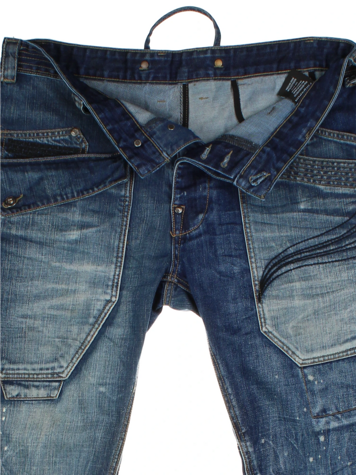 Ringspun DNA 09 Blue Patchwork Jeans (Size XL)