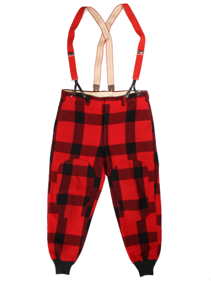 60s Woolrich Red Checked Breeches (Size XXXL)