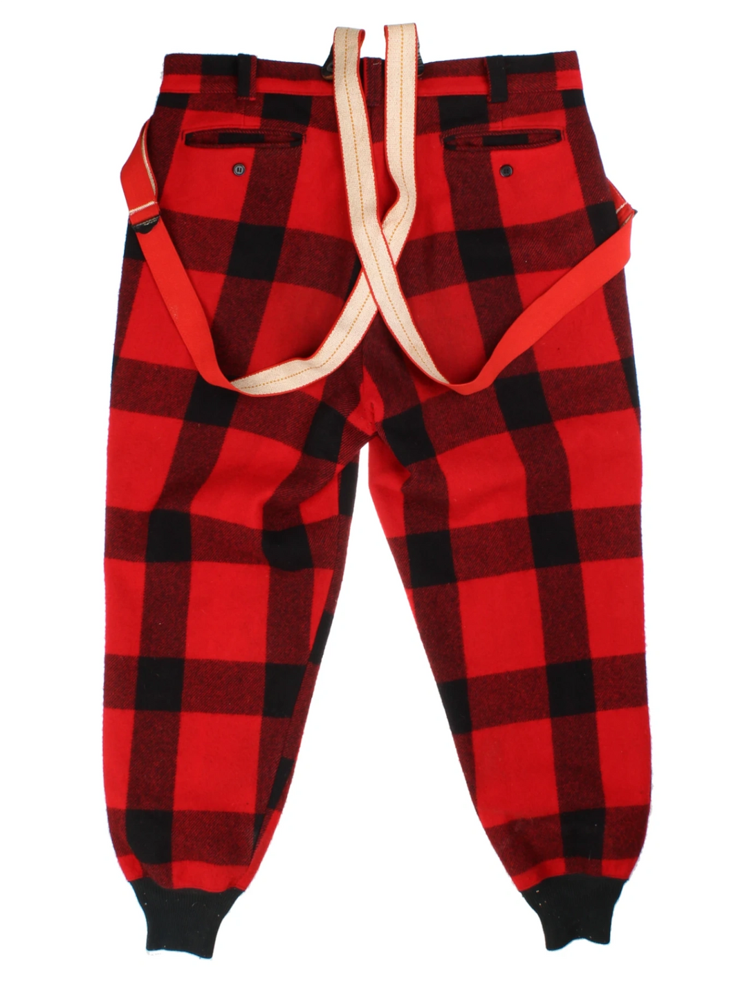 60s Woolrich Red Checked Breeches (Size XXXL)