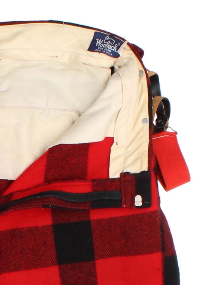 60s Woolrich Red Checked Breeches (Size XXXL)