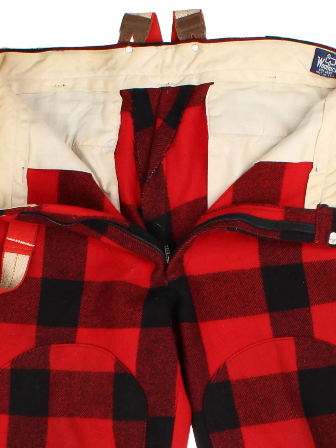 60s Woolrich Red Checked Breeches (Size XXXL)