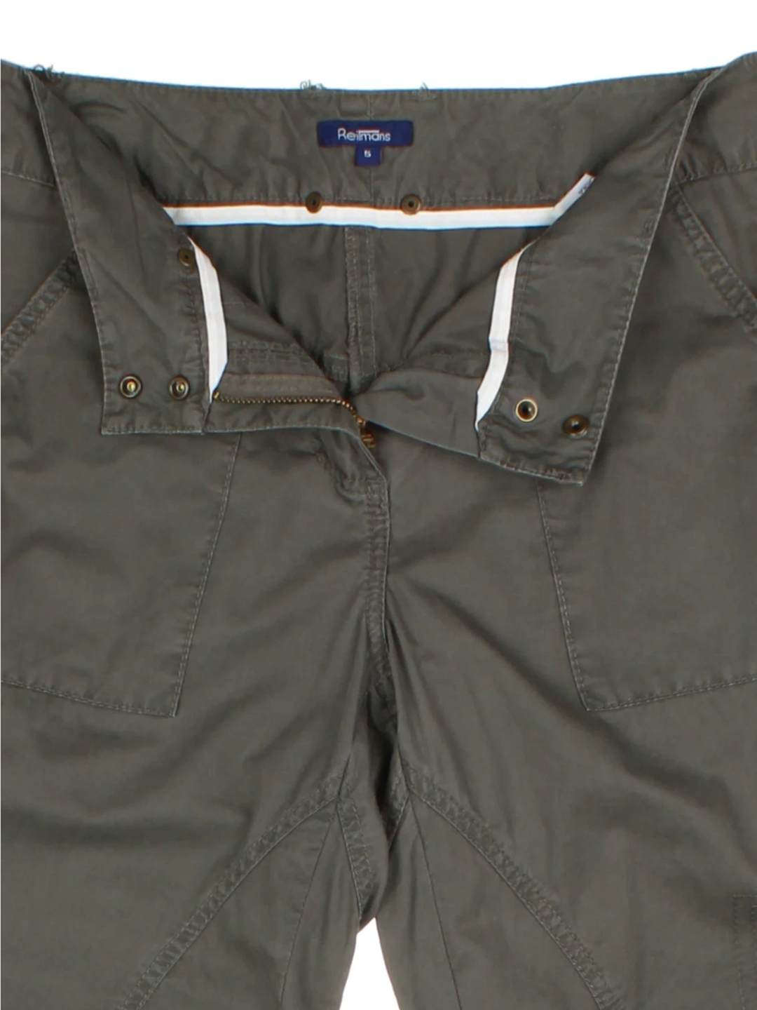 Y2K Green Wide Fit Cargo Trousers (Size XS)