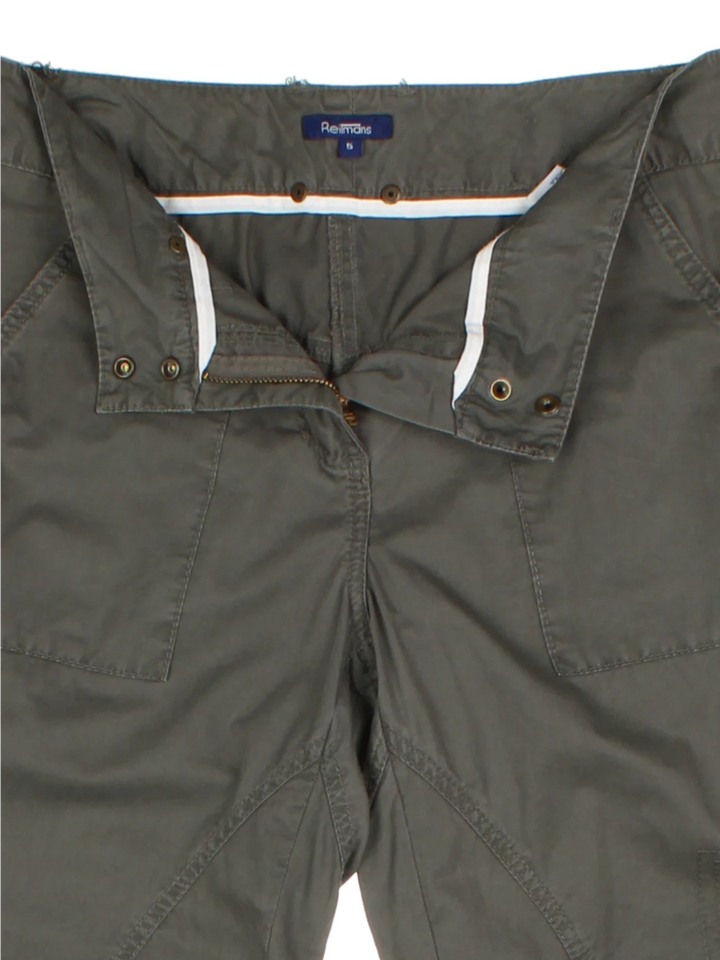 Y2K Green Wide Fit Cargo Trousers (Size XS)