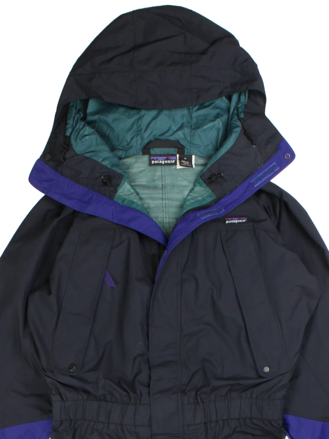 Patagonia Black Hooded All-in-One Ski Suit (Size M)