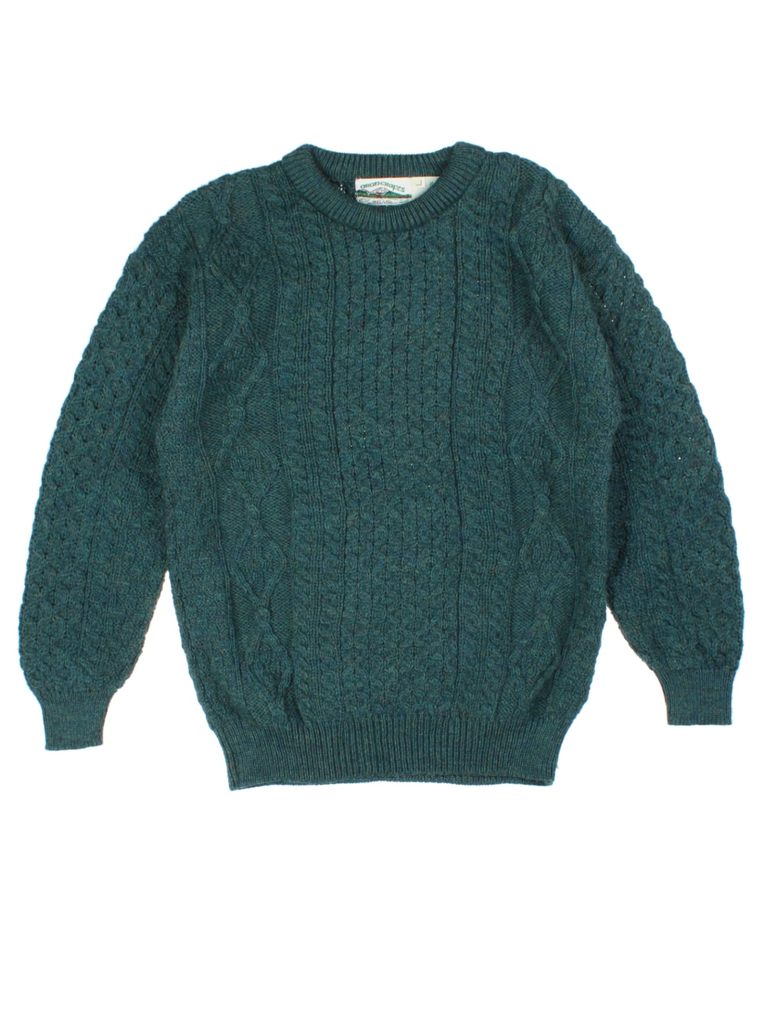 Arans Craft Traditional Cable Knit Jumper (Size L)