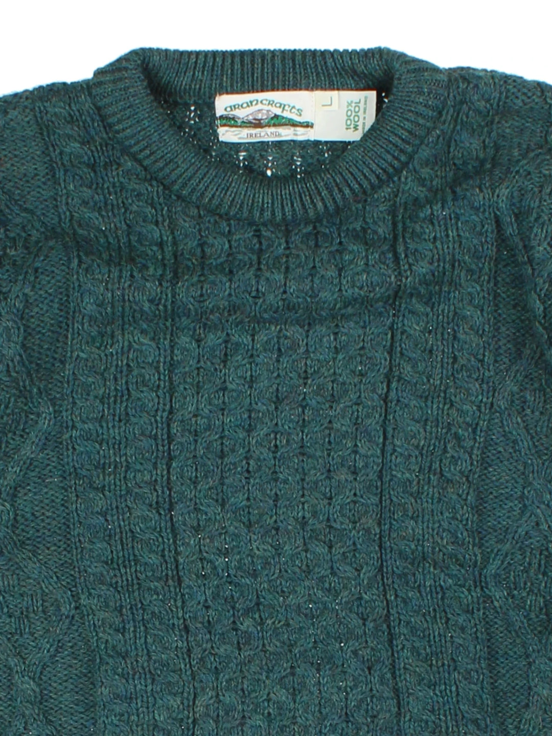 Arans Craft Traditional Cable Knit Jumper (Size L)