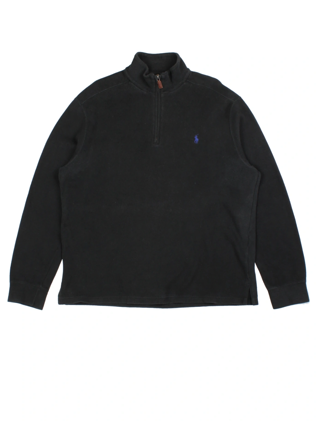 Ralph Lauren Black 1/4 Zip Jumper (Size XL)