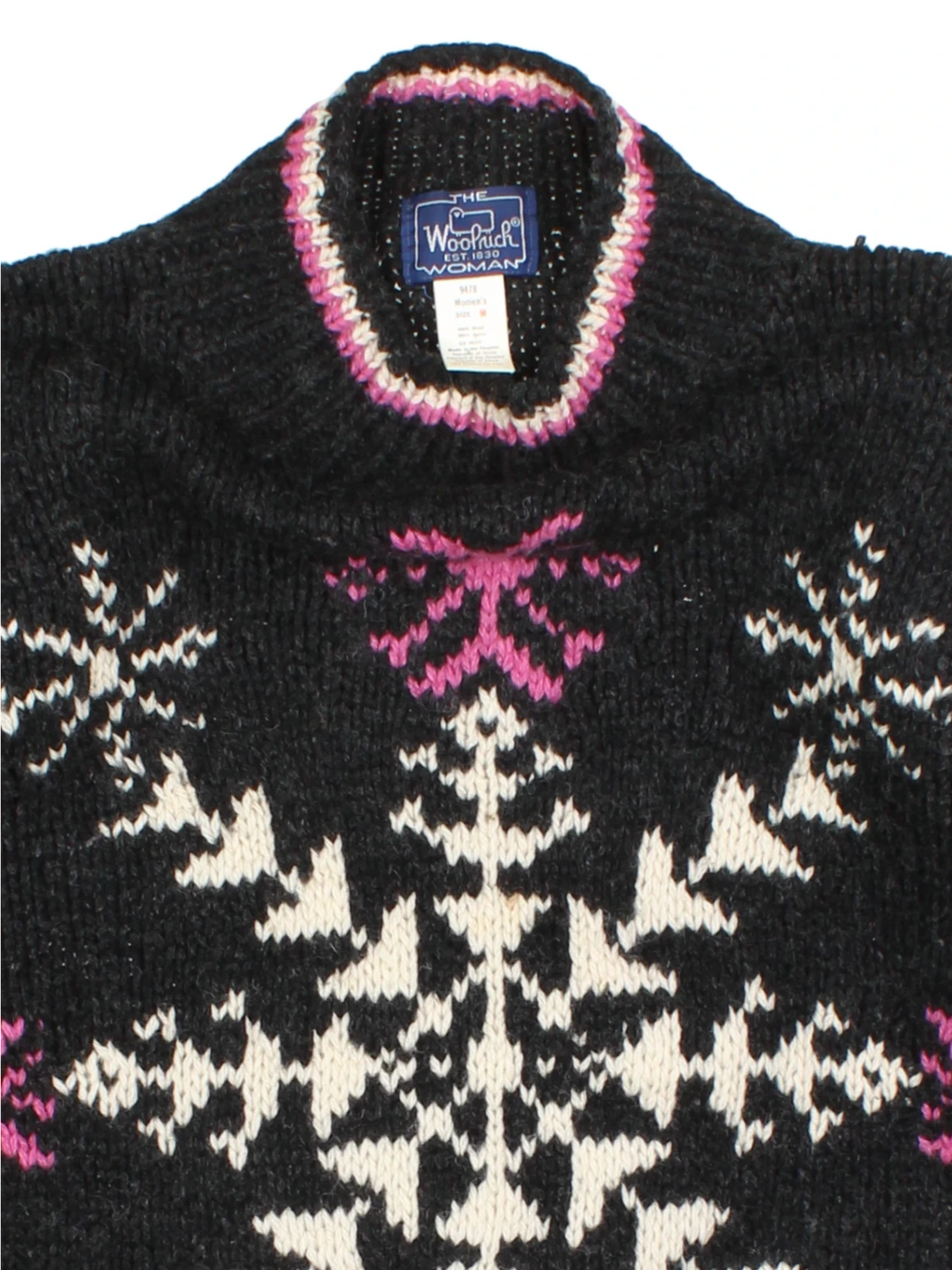 Woolrich Snowflake High Neck Jumper (Size M)