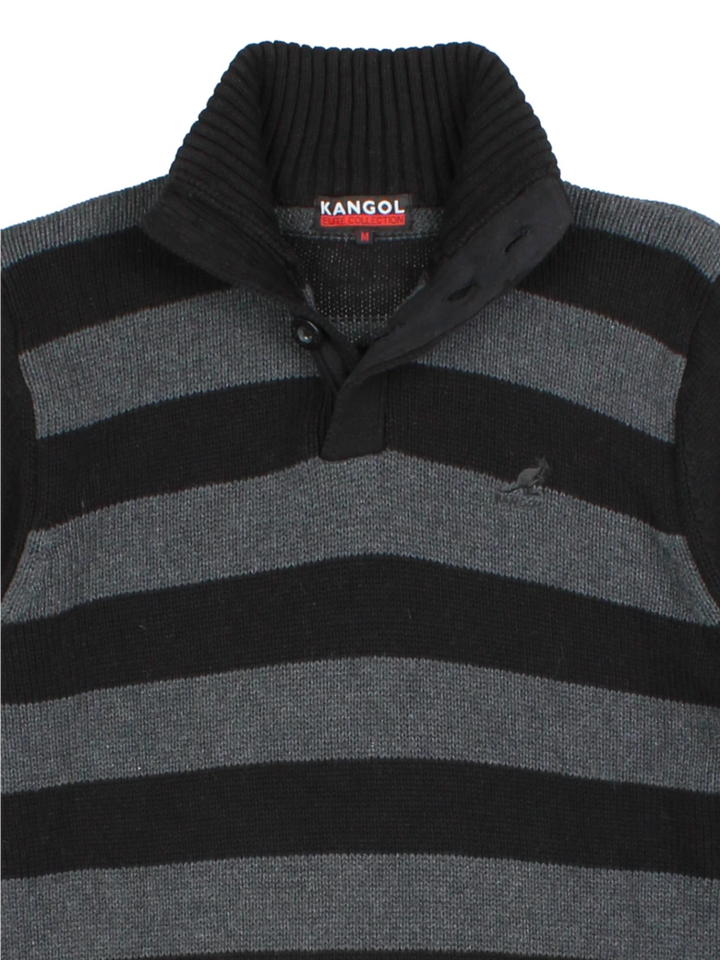 Kangol Button Up Turtle Neck Jumper (Size M)