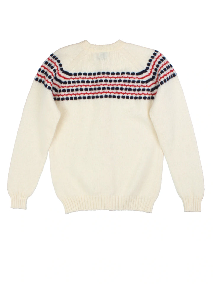 Vintage Fair Isle Wool Cardigan (Size M)