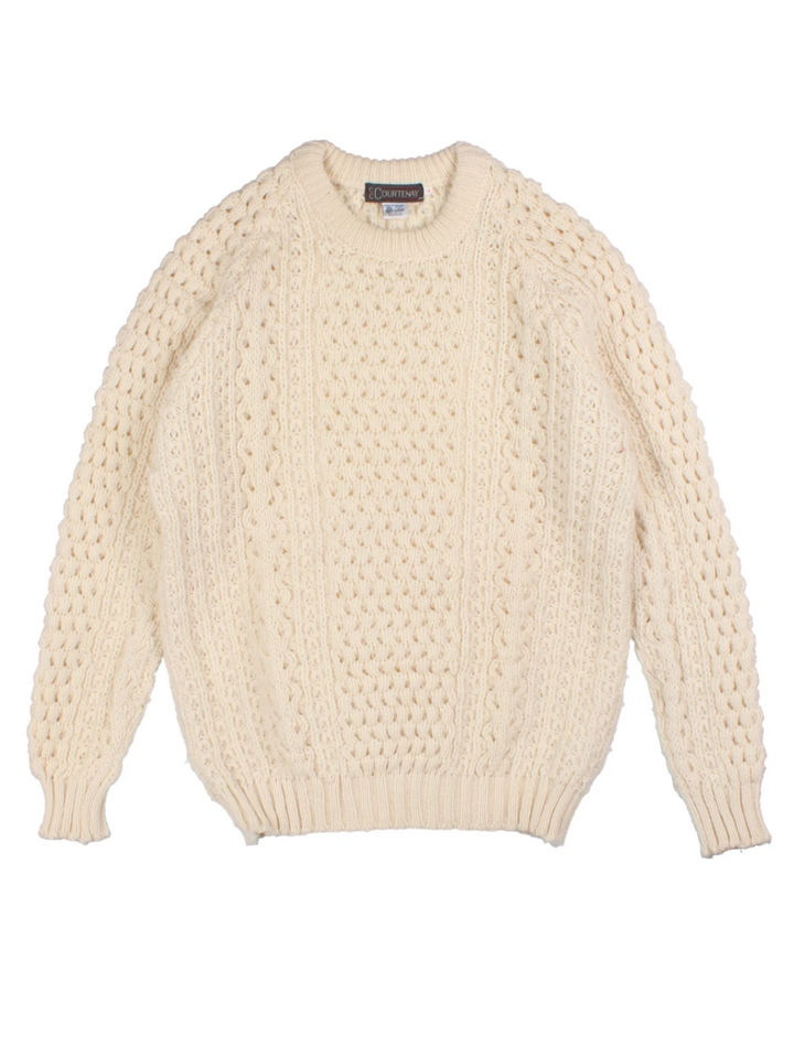 Aran Traditional Fisherman Jumper (Size L)