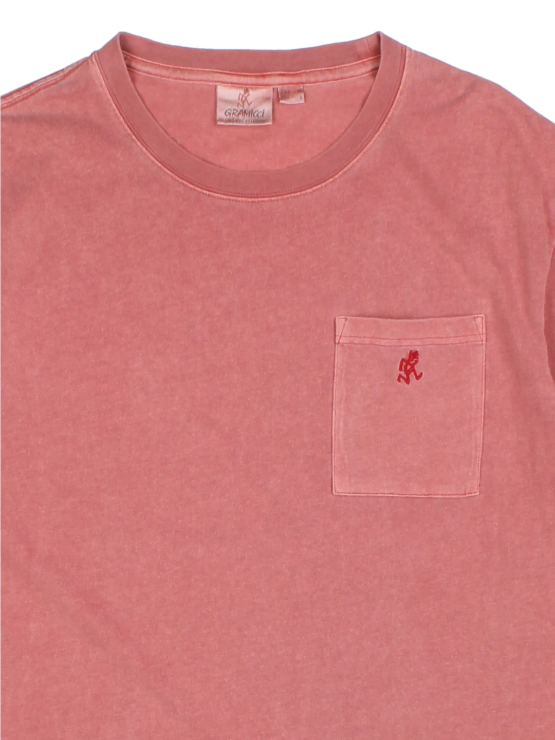 Gramicci Red One Point Pigment Dyed T-Shirt (Size S)