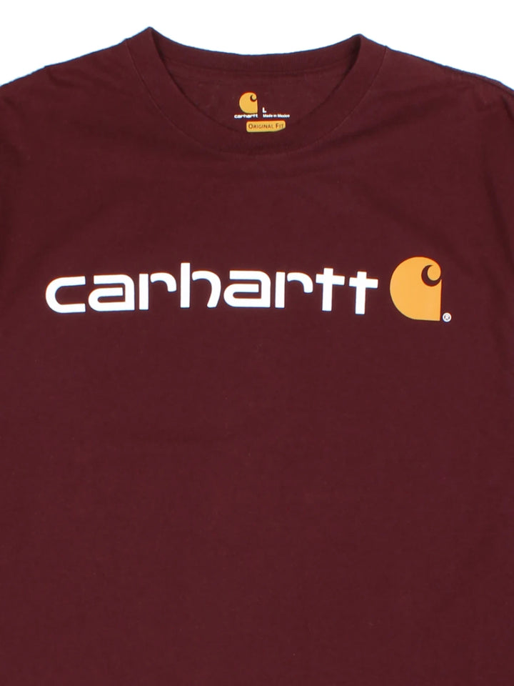 Carhartt Red Delmont Graphic T-Shirt (Size L)