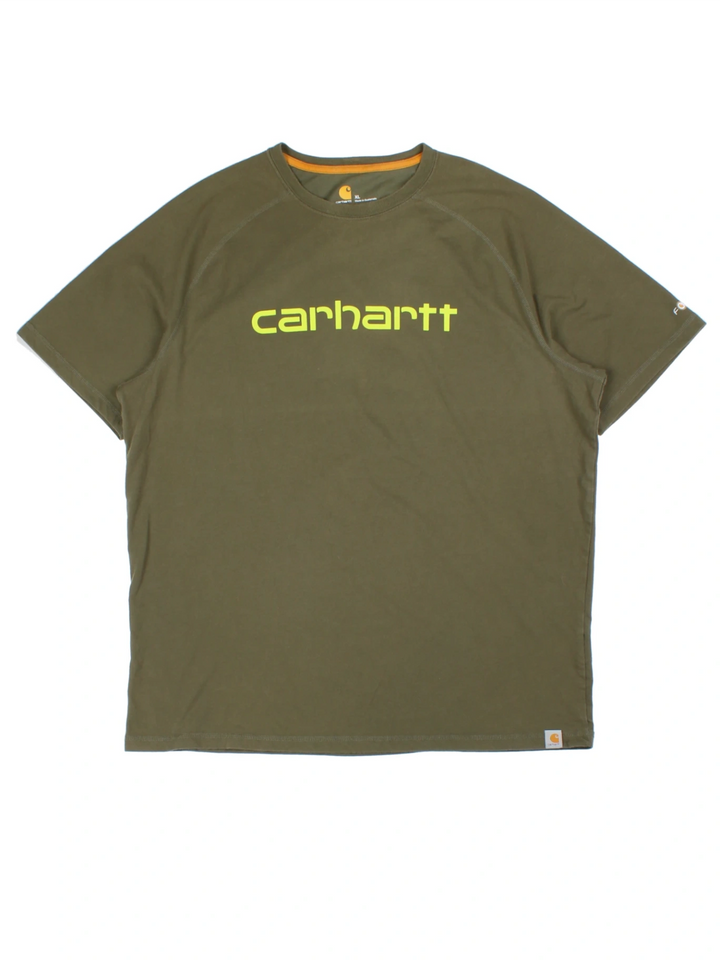 Carhartt Delmont Green T-Shirt (Size XL)