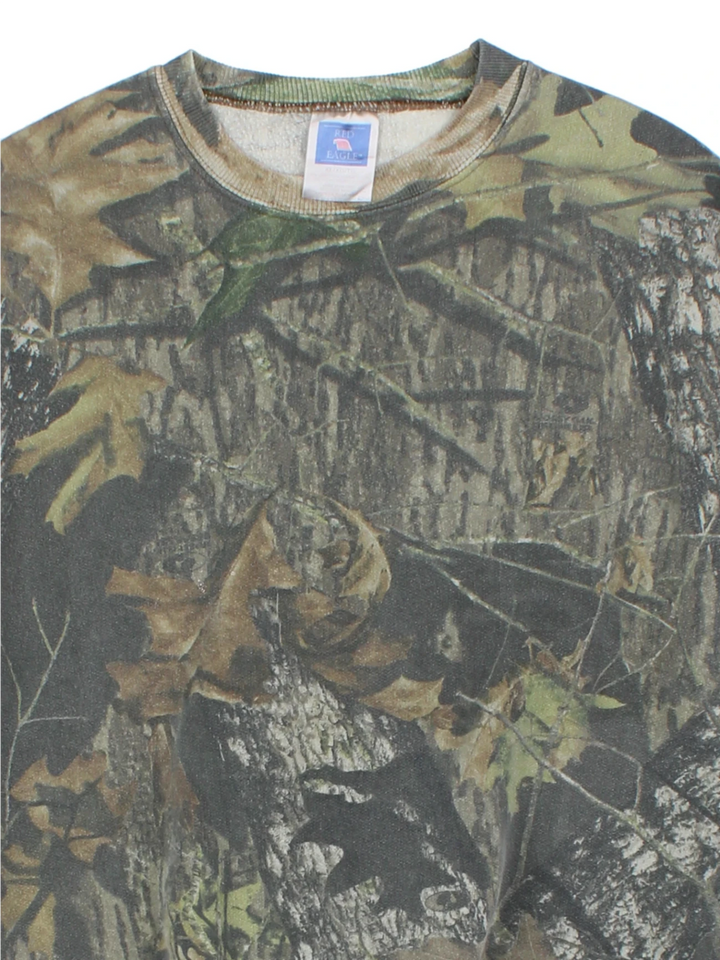 Mossy Oak Green Camo Sweatshirt (Size XL)