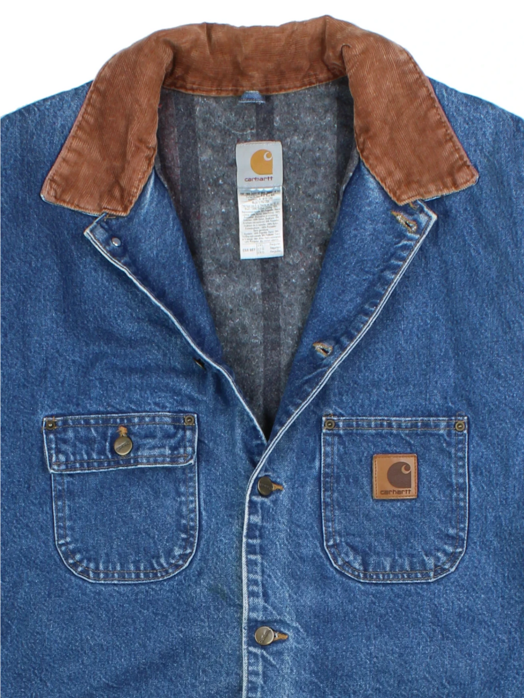 Carhartt Blue C59 DST Denim Chore Jacket (Size XXXL)