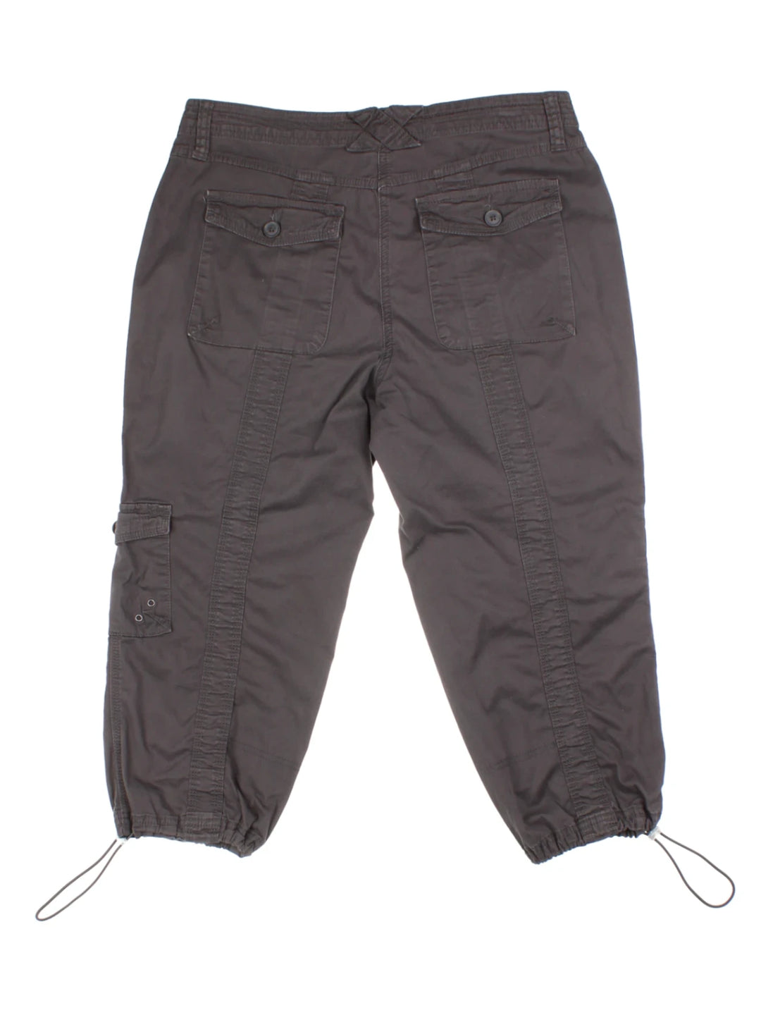 Y2K Grey Capri Cargo Trousers (Size M)