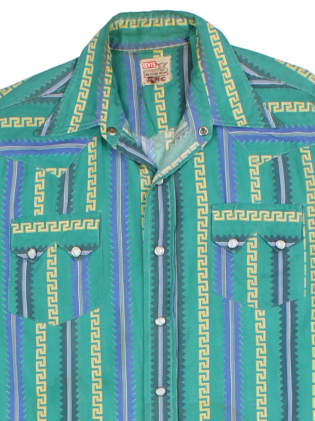 Wrangler Green Aztec Shirt (Size L)