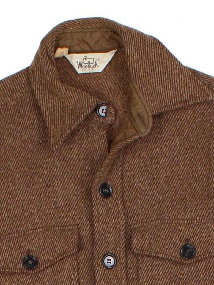 70s Woolrich Brown CPO Shirt (Size M)