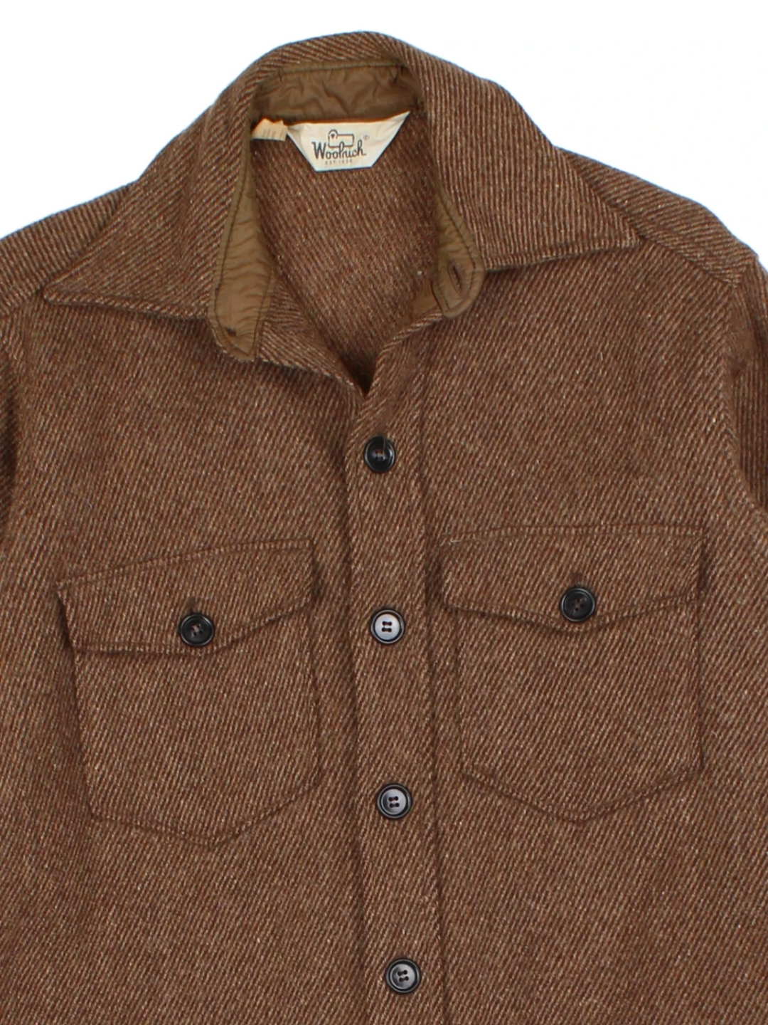 70s Woolrich Brown CPO Shirt (Size M)
