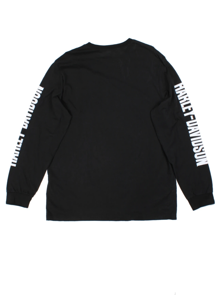 Harley-Davidson Black Graphic Long Sleeve T-Shirt (Size XL)