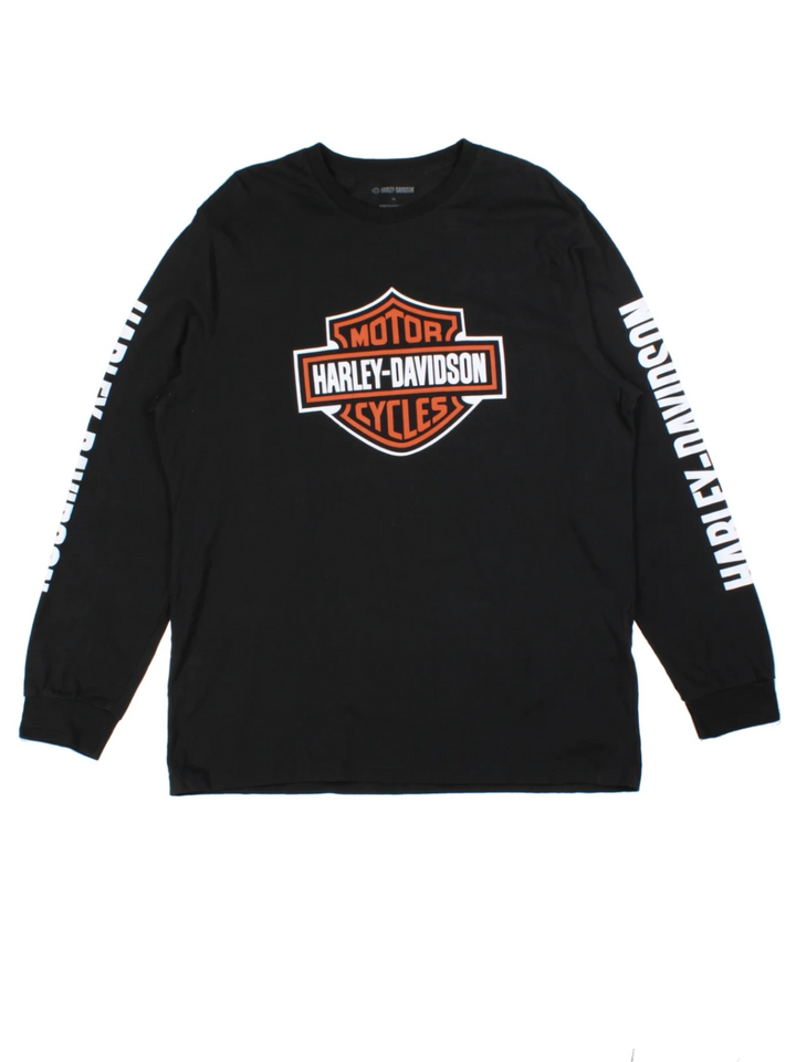 Harley-Davidson Black Graphic Long Sleeve T-Shirt (Size XL)