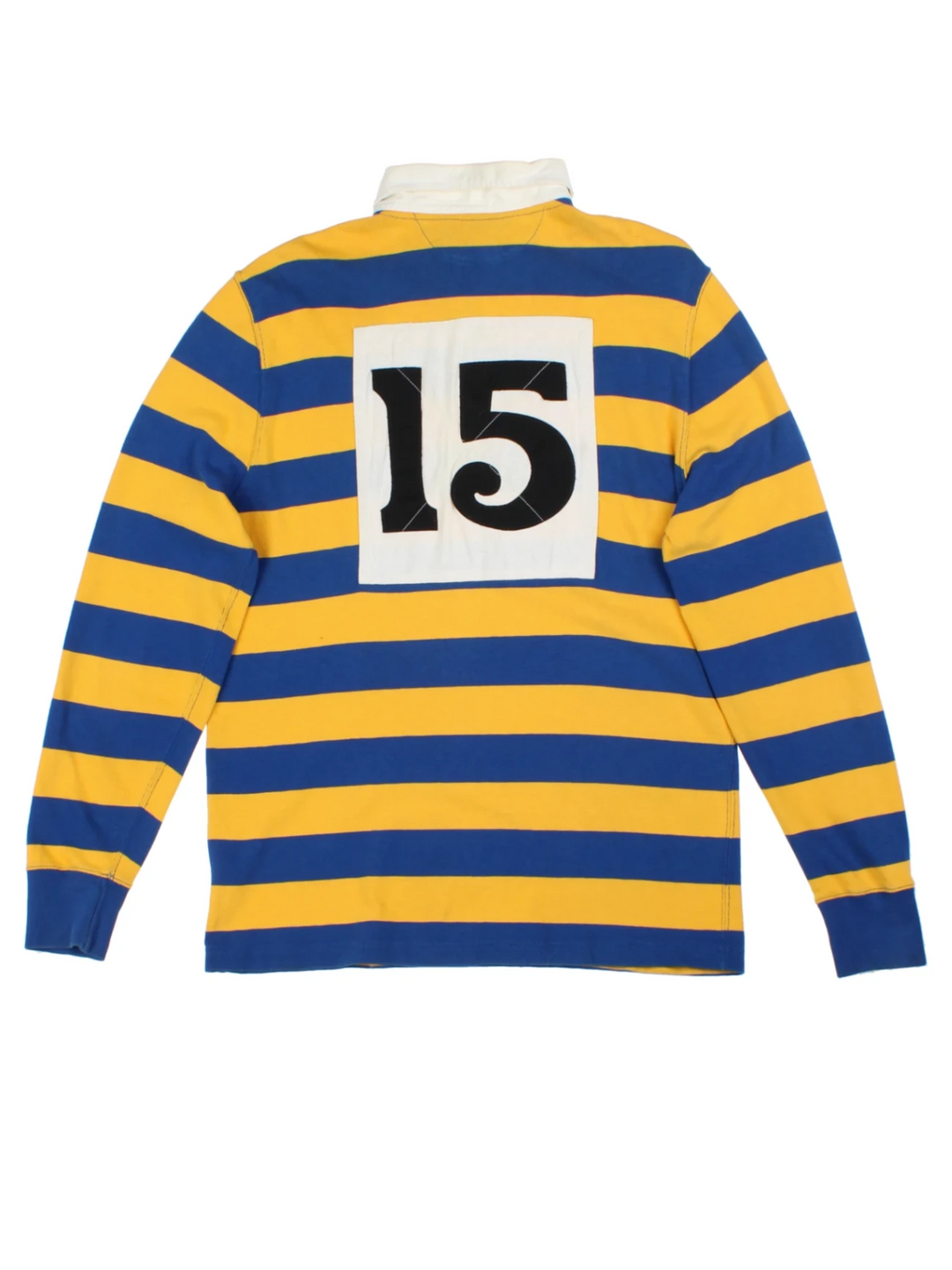 Polo Ralph Lauren Striped Yellow Rugby Shirt (Size M)