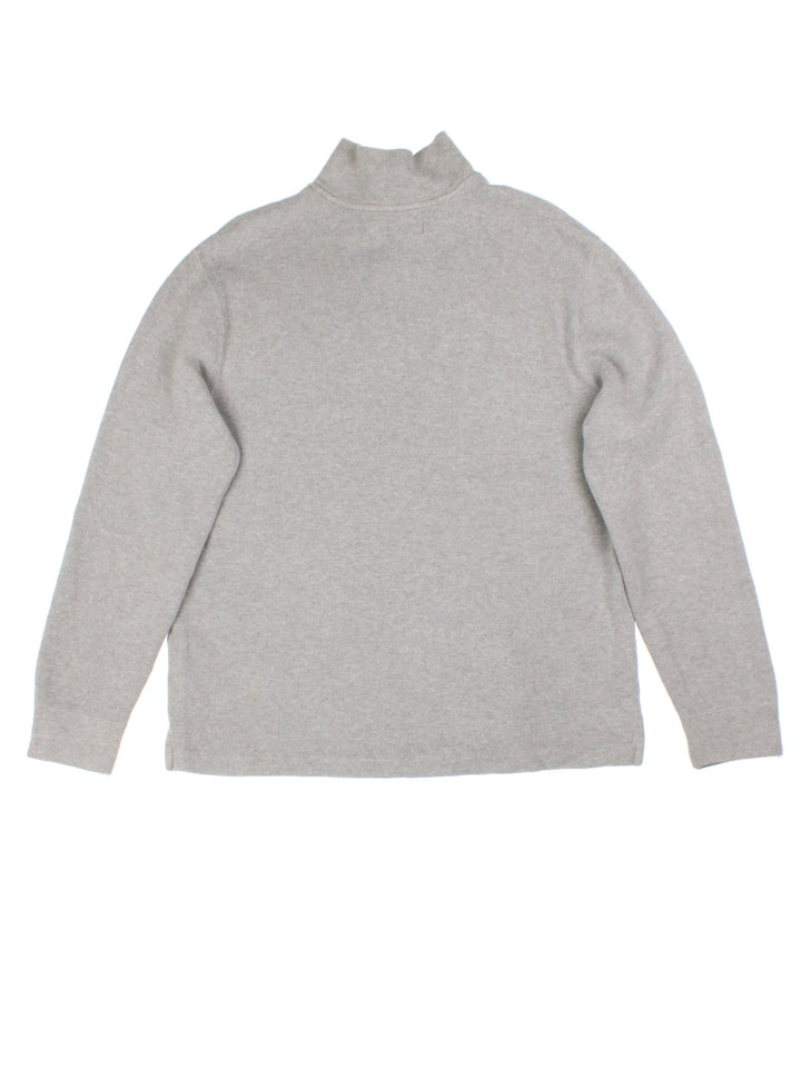 Ralph Lauren Grey 1/4 Zip Jumper (Size L)