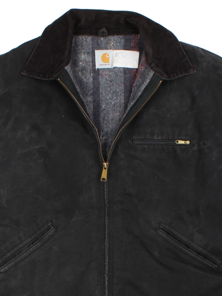 Carhartt Black Blanket Lined Detroit Jacket (Size XXL)