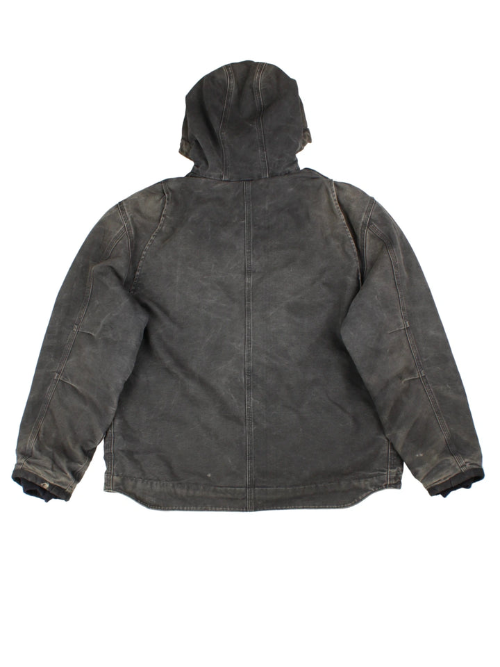 Carhartt Bartlett Grey Sherpa Lined Jacket (Size XXL)