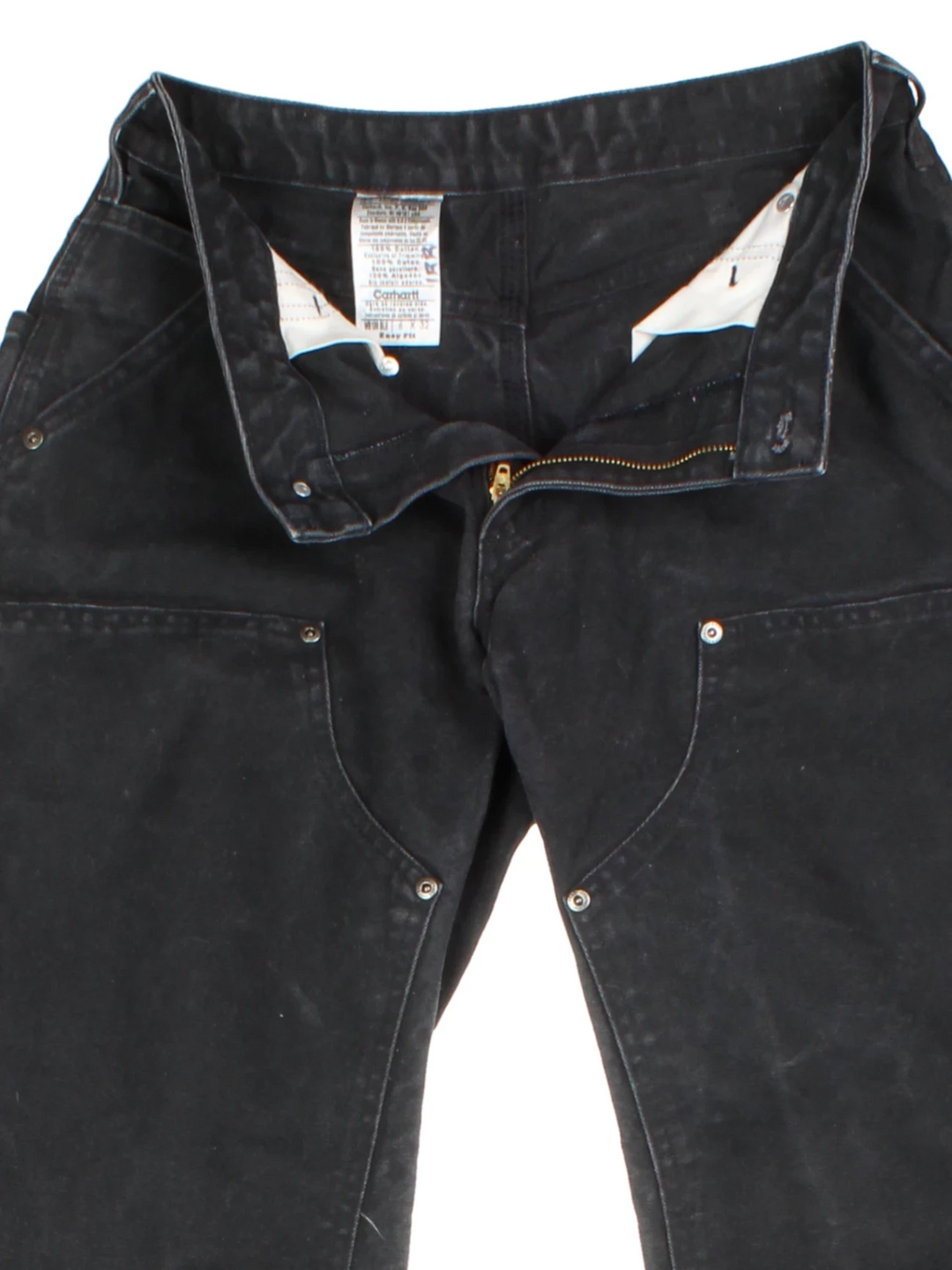 Carhartt Duck Canvas Black Double Knee Trousers (Size XS)