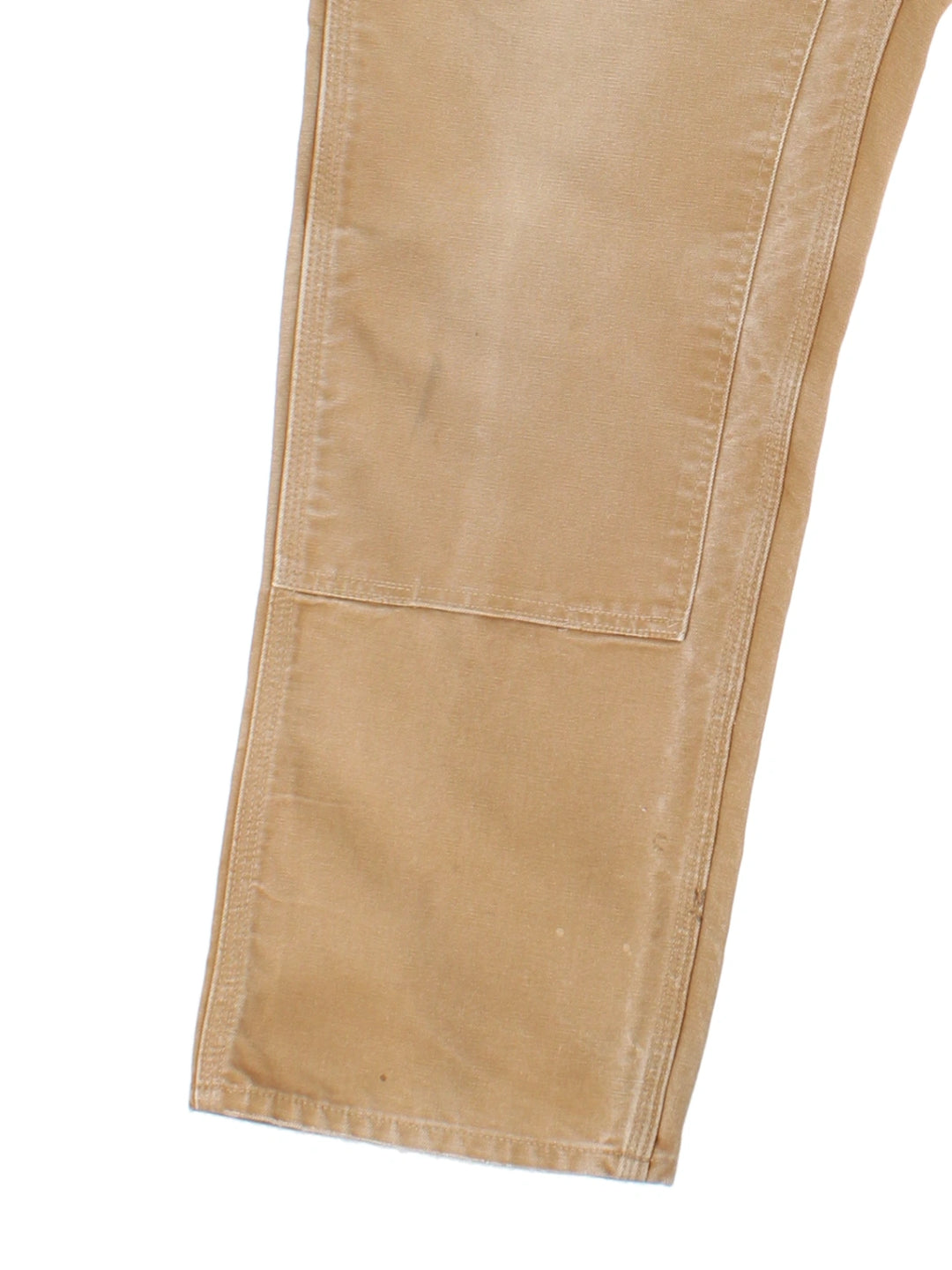 Carhartt Duck Canvas Tan Double Knee Trousers (Size L)
