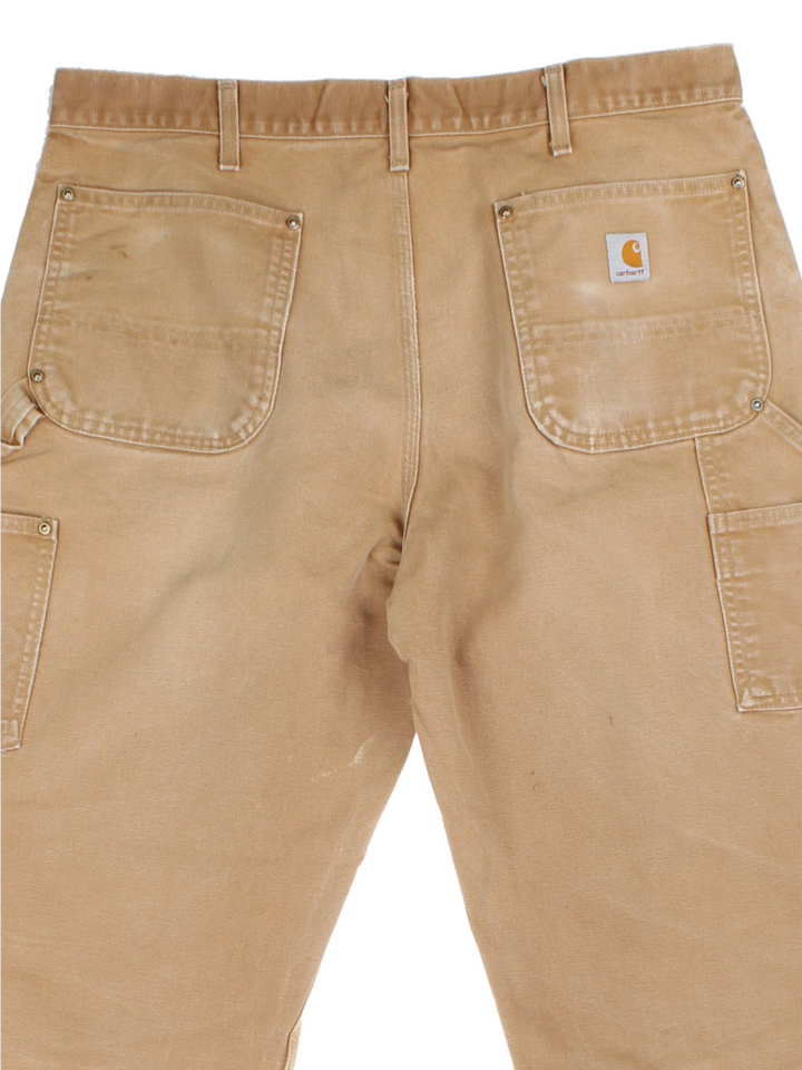 Carhartt Duck Canvas Tan Double Knee Trousers (Size L)