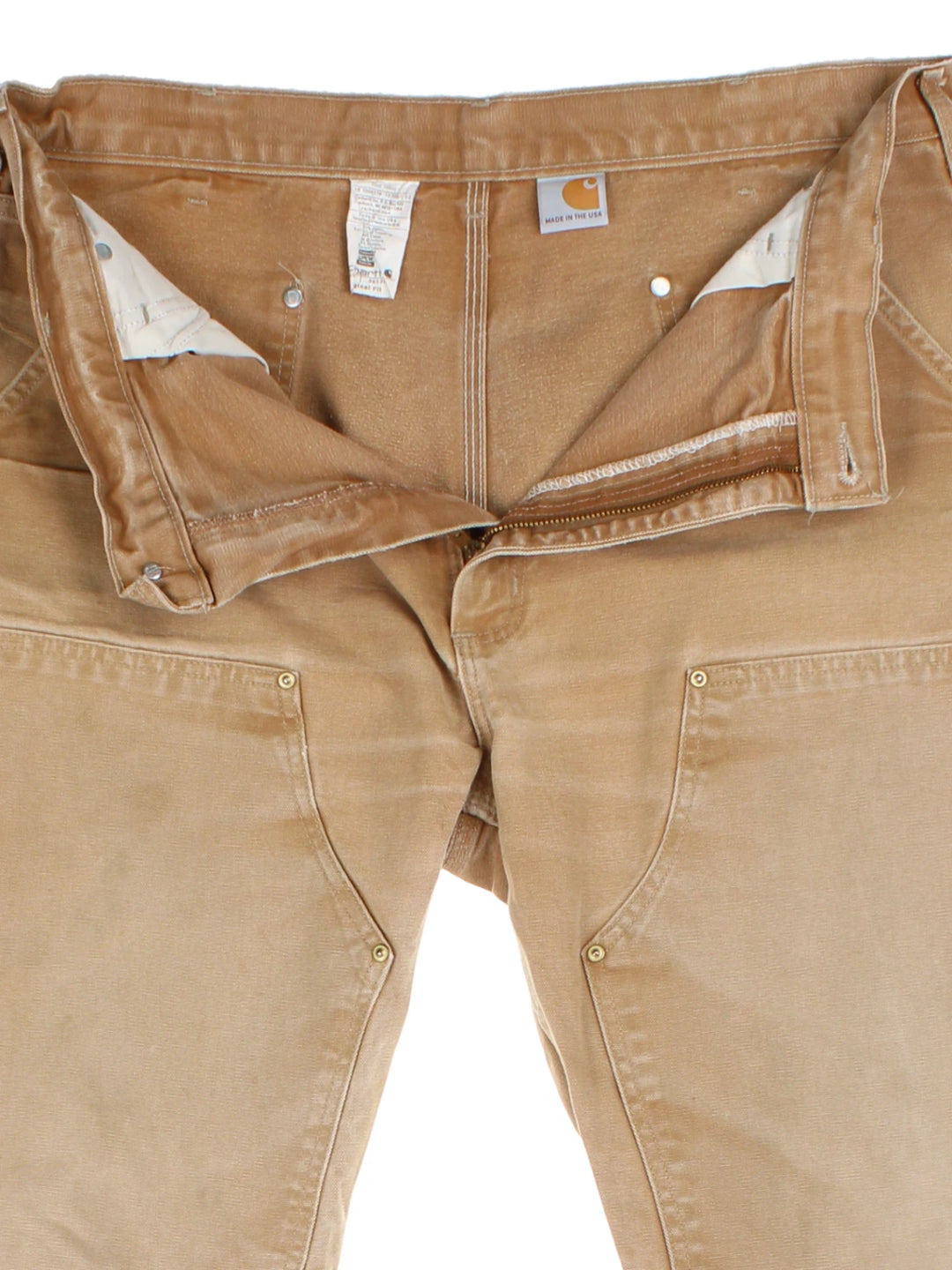 Carhartt Duck Canvas Tan Double Knee Trousers (Size XXL)