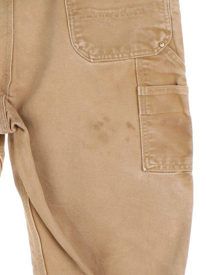 Carhartt Duck Canvas Tan Double Knee Trousers (Size XXL)