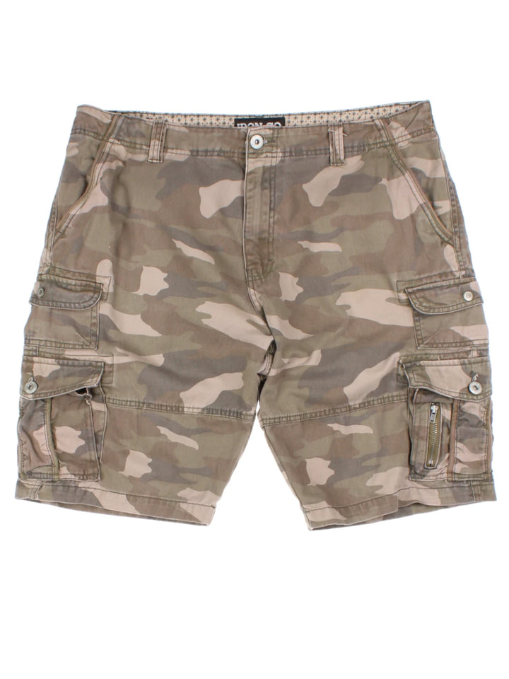 Camo Brown Cargo Shorts (Size XL)