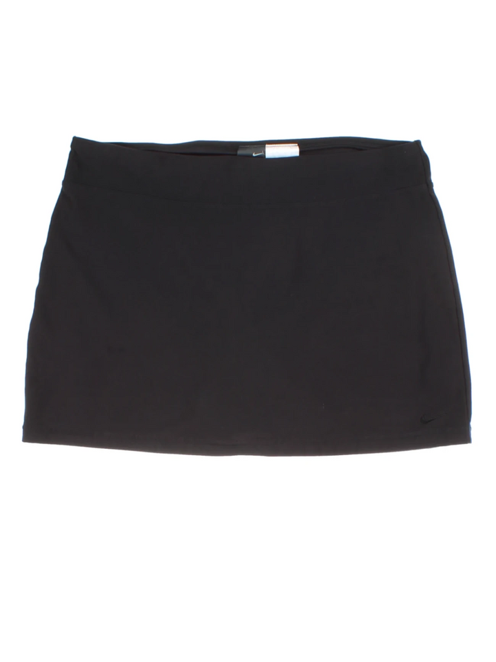 Nike Black Moisture Wicking Mini Skort (Size L)