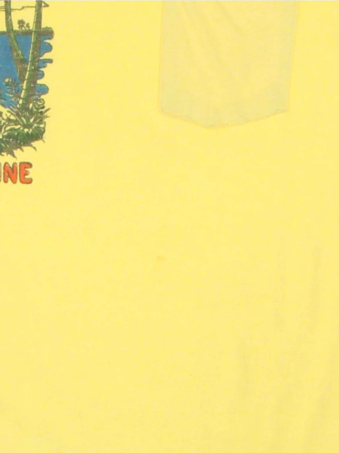 Panama Canal Zone Yellow Graphic T-Shirt (Size XS)