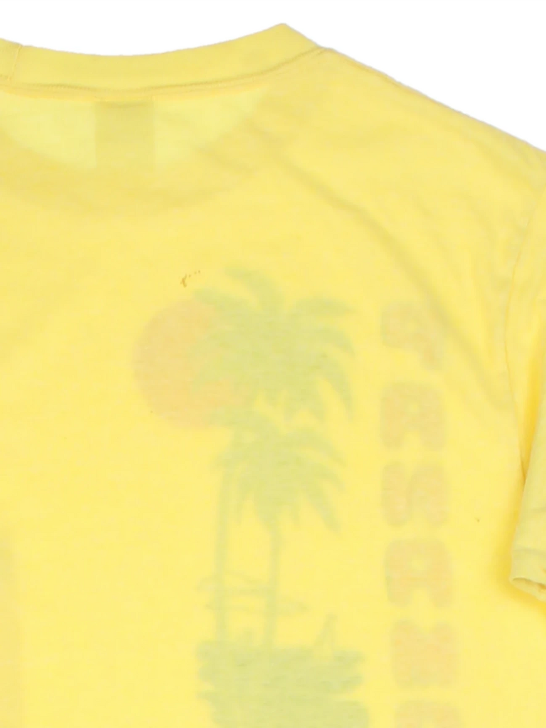 Panama Canal Zone Yellow Graphic T-Shirt (Size XS)