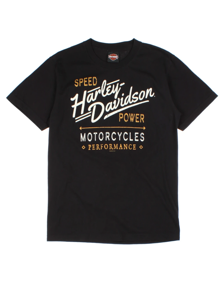 Harley-Davidson Yuba City Black Graphic T-Shirt (Size S)