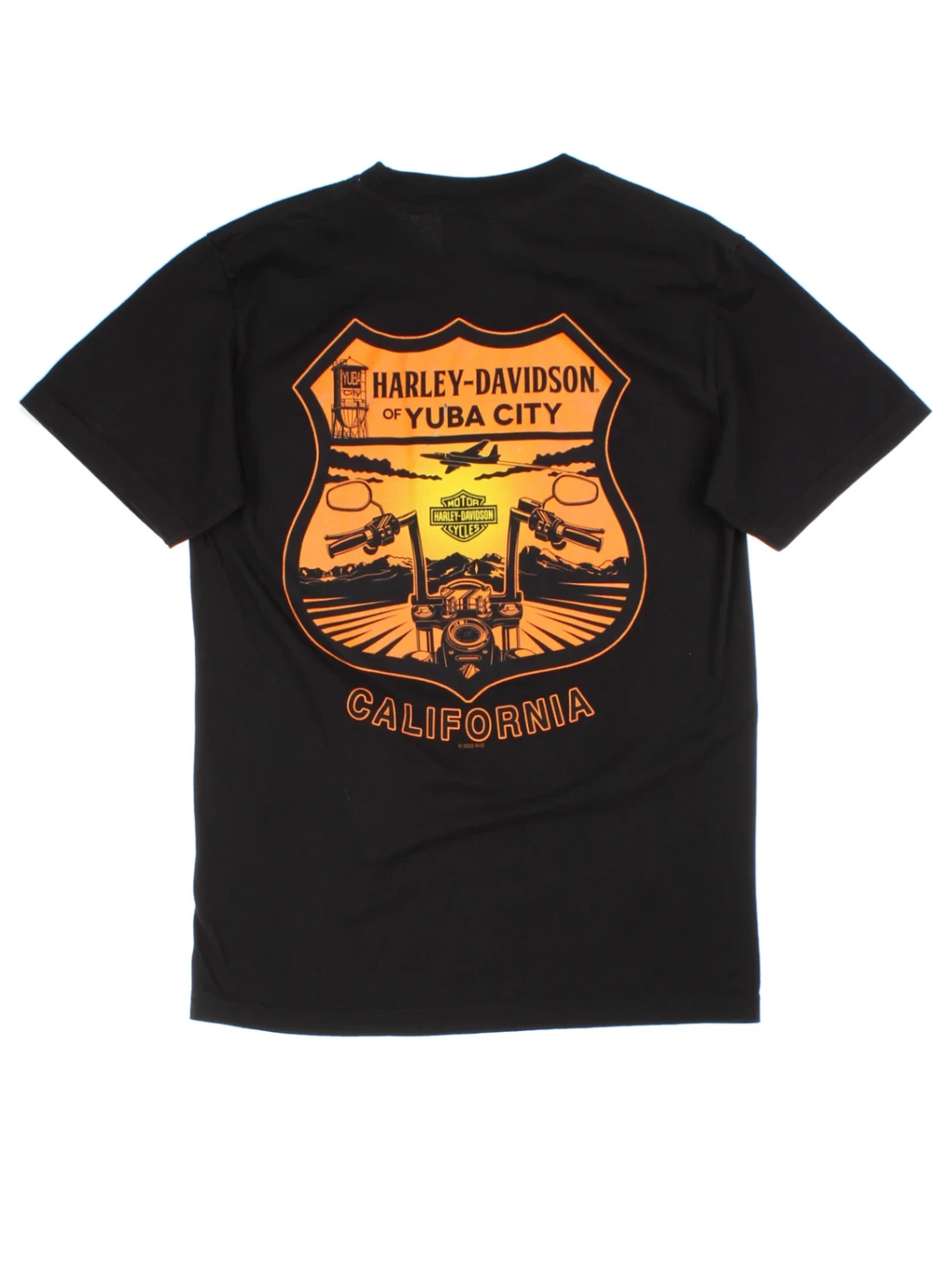 Harley-Davidson Yuba City Black Graphic T-Shirt (Size S)