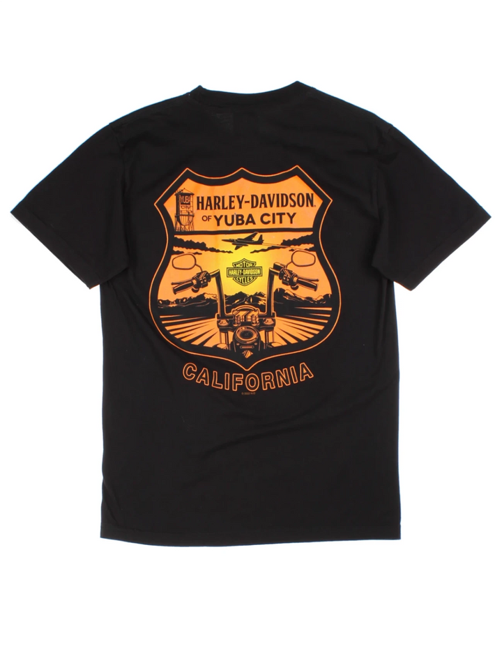 Harley-Davidson Yuba City Black Graphic T-Shirt (Size S)