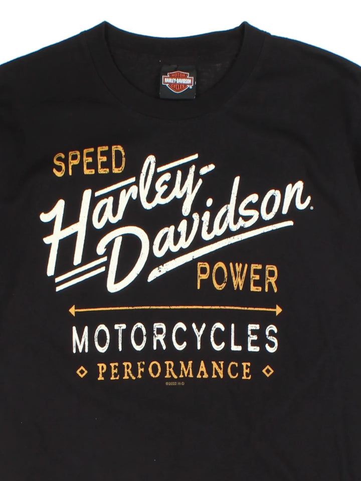 Harley-Davidson Yuba City Black Graphic T-Shirt (Size S)