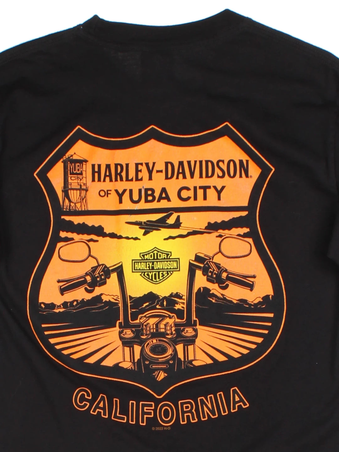 Harley-Davidson Yuba City Black Graphic T-Shirt (Size S)