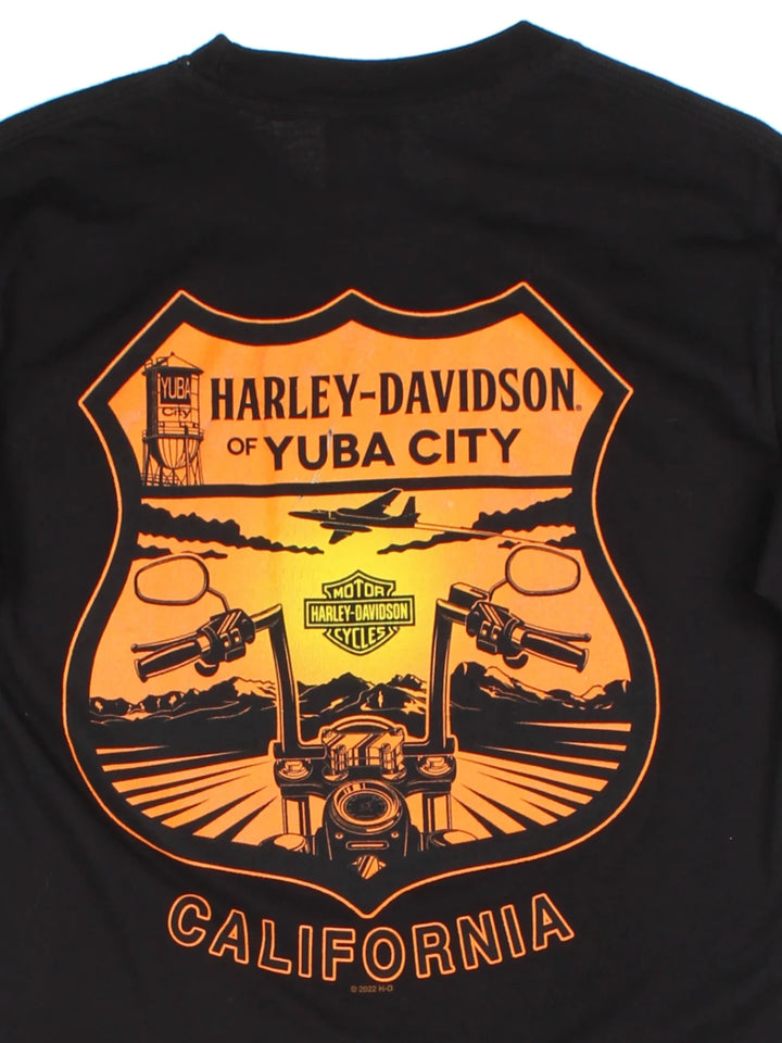 Harley-Davidson Yuba City Black Graphic T-Shirt (Size S)
